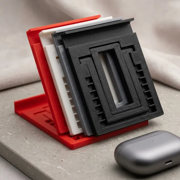PLA_3D_Print_Foldable_Adjustable_Mobile_Phone_Stand