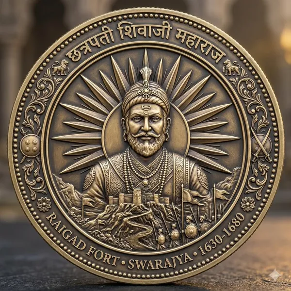 Brass_Decorative_Coin_Chhatrapati_Shivaji_Maharaj_Raigad_Fort