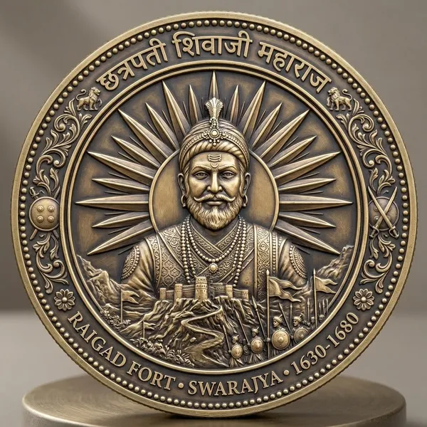 Brass_Decorative_Coin_Chhatrapati_Shivaji_Maharaj_Raigad_Fort