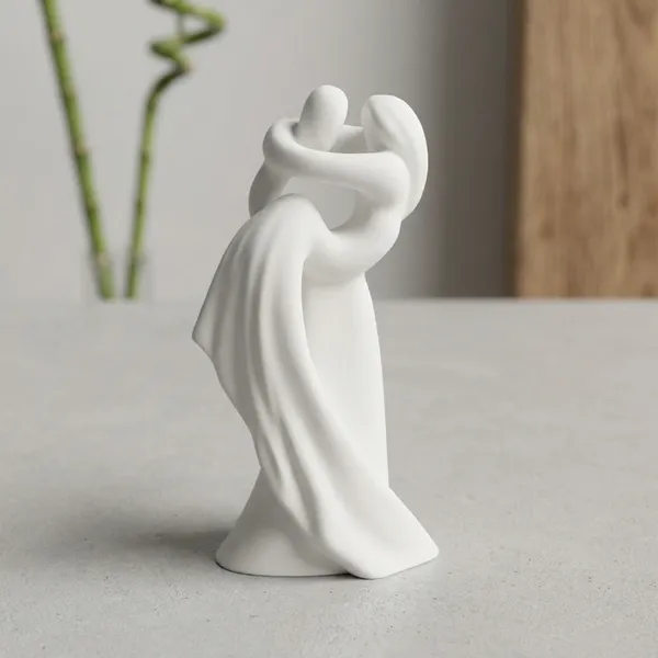 PLA_3D_Print_Modern_Abstract_Embracing_Couple_Decorative_Figurine