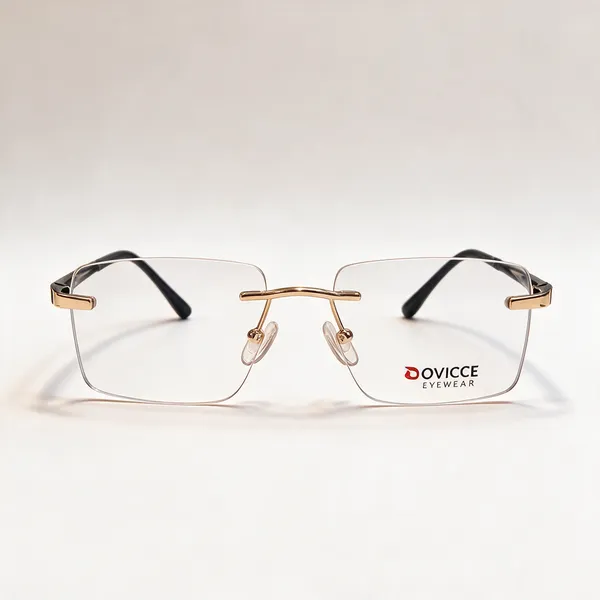 Silver_Polycarbonate_Rimless_Metal_Frame_Eyeglasses_For_Unisex