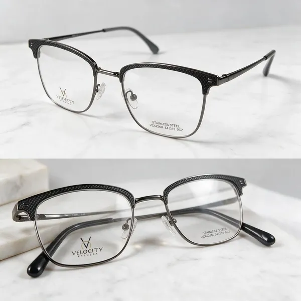Velocity_Black_Stainless_Steel_Eyeglasses
