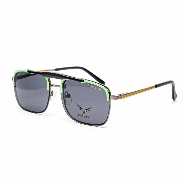 Green_Gun_Metal_Rectangular_Sunglasses_For_Unisex