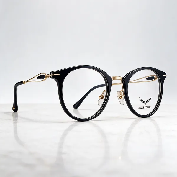 Black_Metal_Round_Frame_Eyeglasses_For_Unisex