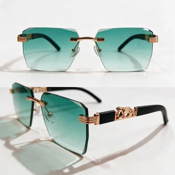Green_Tinted_Rimless_Sunglasses_for_Adults