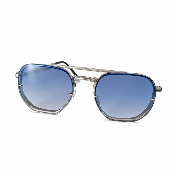 Blue_Gradient_Metal_Double_Bridge_Sunglasses_For_Women