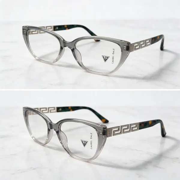 Silver_Patterned_Frame_Eyeglasses_for_Unisex