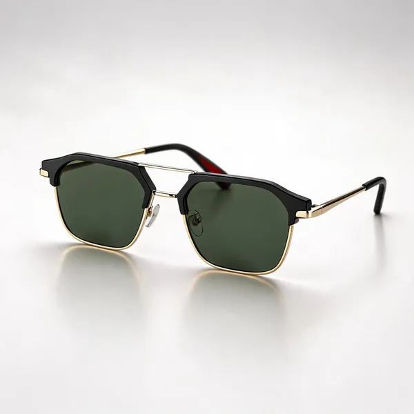Black_Gold_Gun_Metal_Rectangular_Sunglasses_For_Unisex