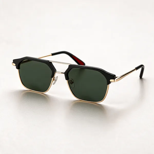 Black_Gold_Gun_Metal_Rectangular_Sunglasses_For_Unisex