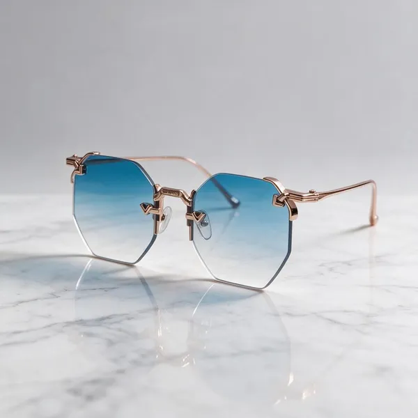 Blue_Metal_Gradient_Lens_Sunglasses_For_Unisex