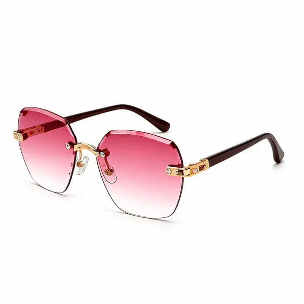 Pink_Gold_Acetate_Oversized_Geometric_Sunglasses_For_Women