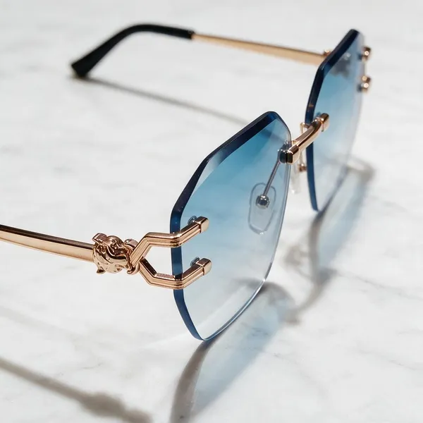 Gold_Rimless_Fashion_Eyeglasses_for_Unisex