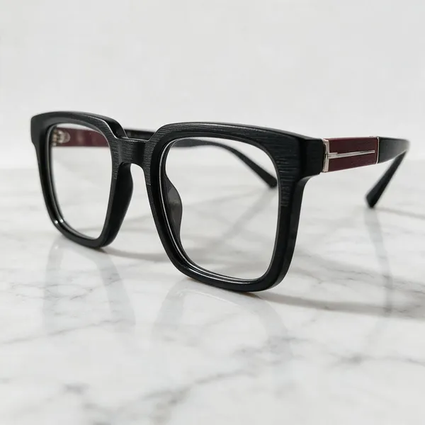 Black_Rectangular_Frame_Eyeglasses_For_Unisex