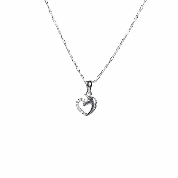 Silver_Sterling_Heart_Stone_Pendant_Necklace_For_Women