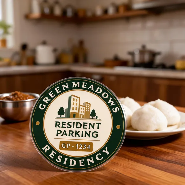 Car_Parking_Sticker_Front_Side_Adhesive_2inch_Round_100_Nos