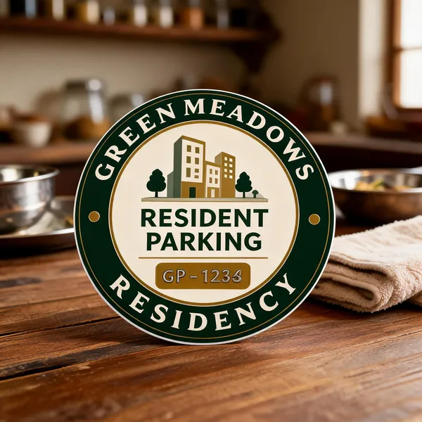 Car_Parking_Sticker_Front_Side_Adhesive_2inch_Round_100_Nos