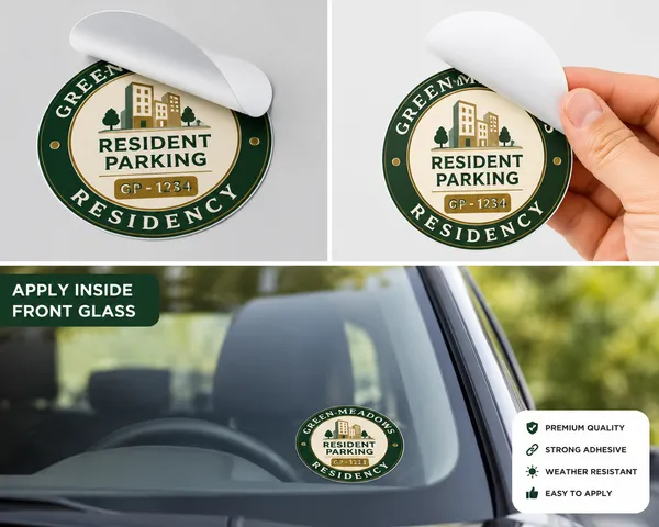 Car_Parking_Sticker_Front_Side_Adhesive_2inch_Round_100_Nos