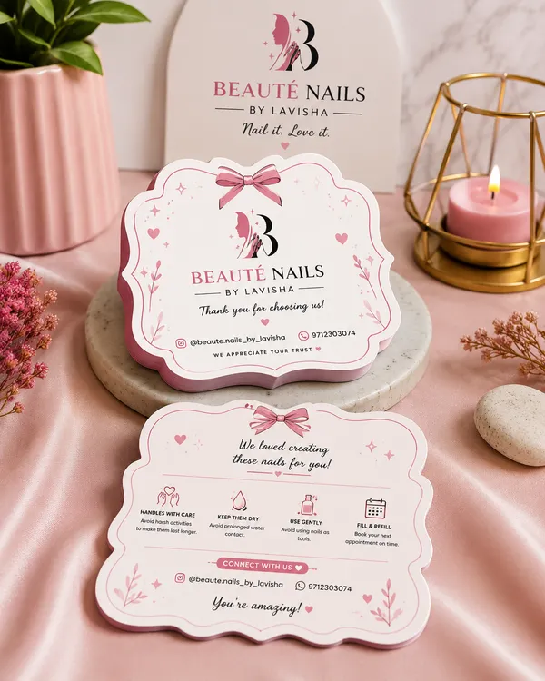 Custome_Shaped_Cut_Nail_Holder_Cards_Pack_Of_-100
