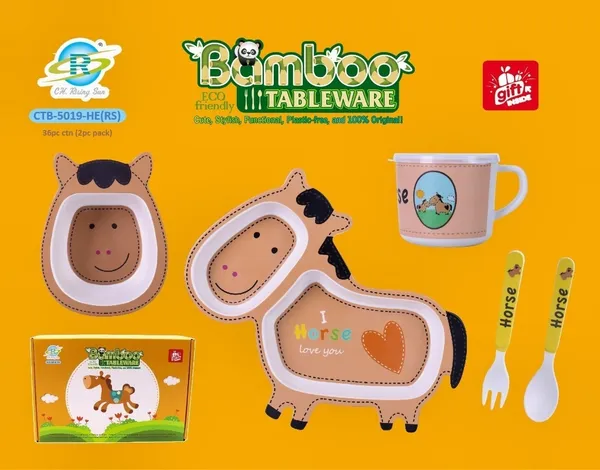 Brown_Bamboo_Dining_Set_For_Kids/Toddlers