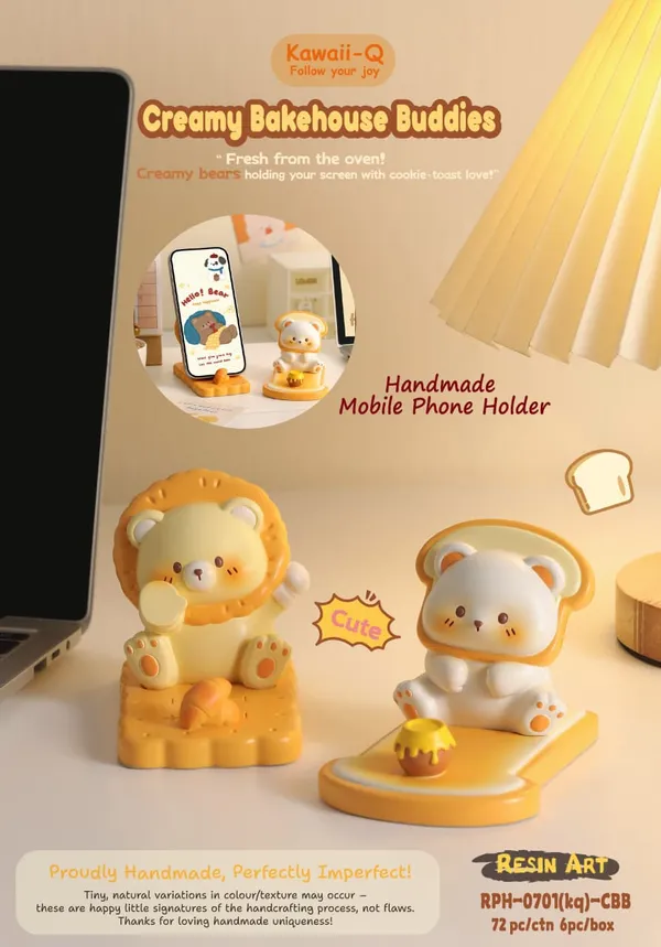 Yellow_Resin_Mobile_Phone_Holder_For_Home,_Office,_Study_Spaces