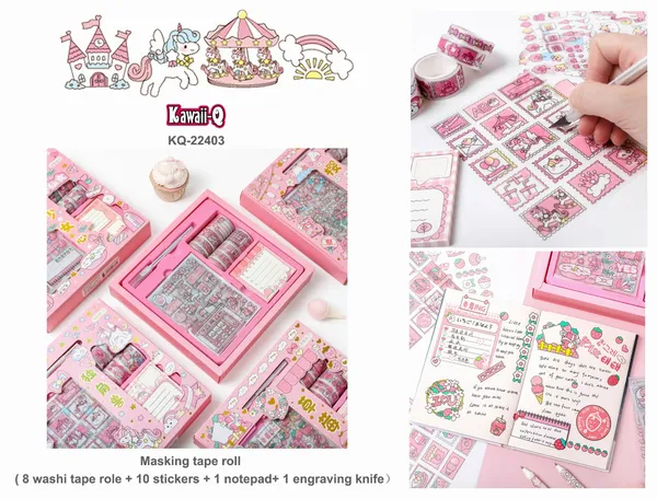 Pink_Washi_Paper_Masking_Tape_For_Journaling,_Scrapbooking,_Gift_Wrapping,_Card_Making