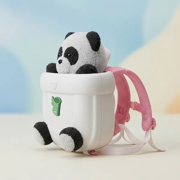 Multicolor_Polyester_Backpack_For_Children__(PANDA_MODEL)_Aged_3-8_Years_Pack_Of_1