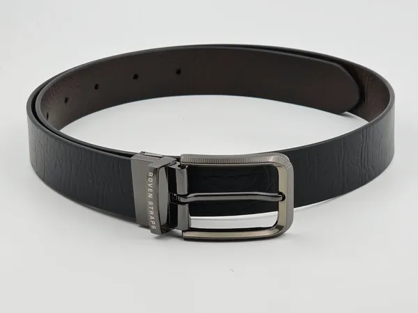 Black_Textured_Adjustable_Belt_For_Men