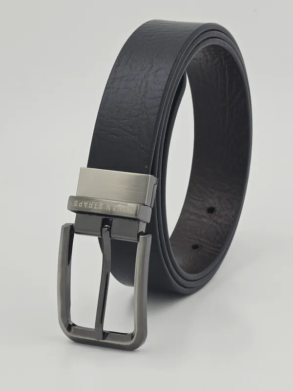 Black_Textured_Adjustable_Belt_For_Men