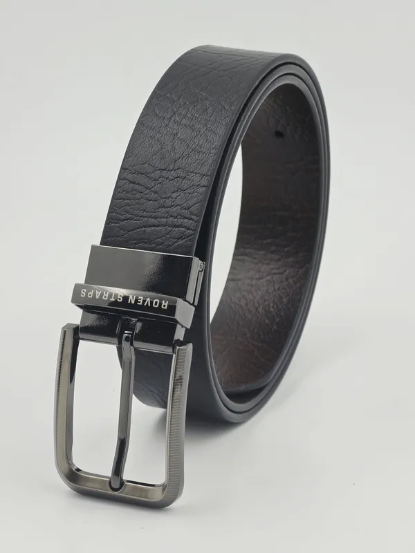 Black_Textured_Adjustable_Belt_For_Men