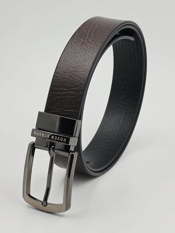 Brown_Textured_Casual_Belt_For_Men