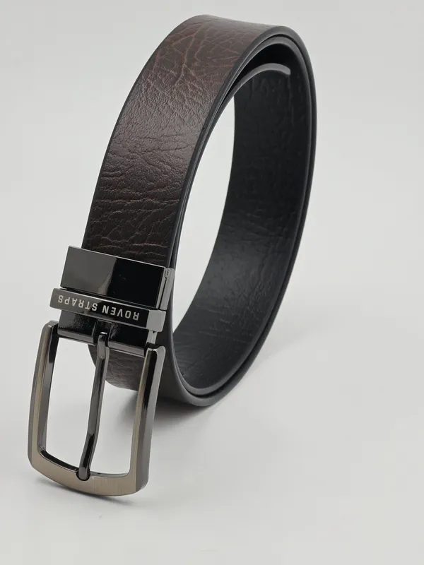 Brown_Textured_Casual_Belt_For_Men