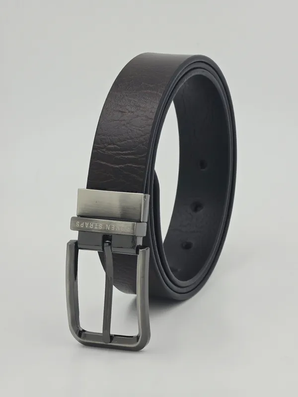 Black_Textured_Adjustable_Belt_For_Men