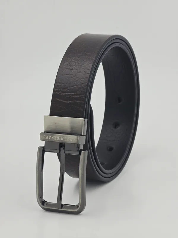 Black_Textured_Adjustable_Belt_For_Men