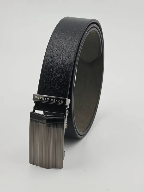 Black_Textured_Adjustable_Belt_For_Men
