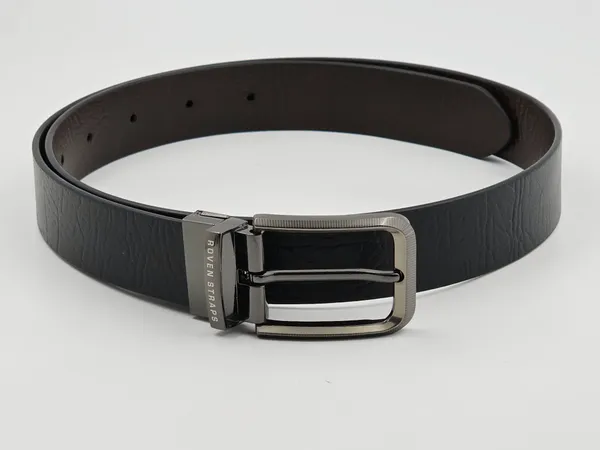 Black_Textured_Adjustable_Belt_For_Men