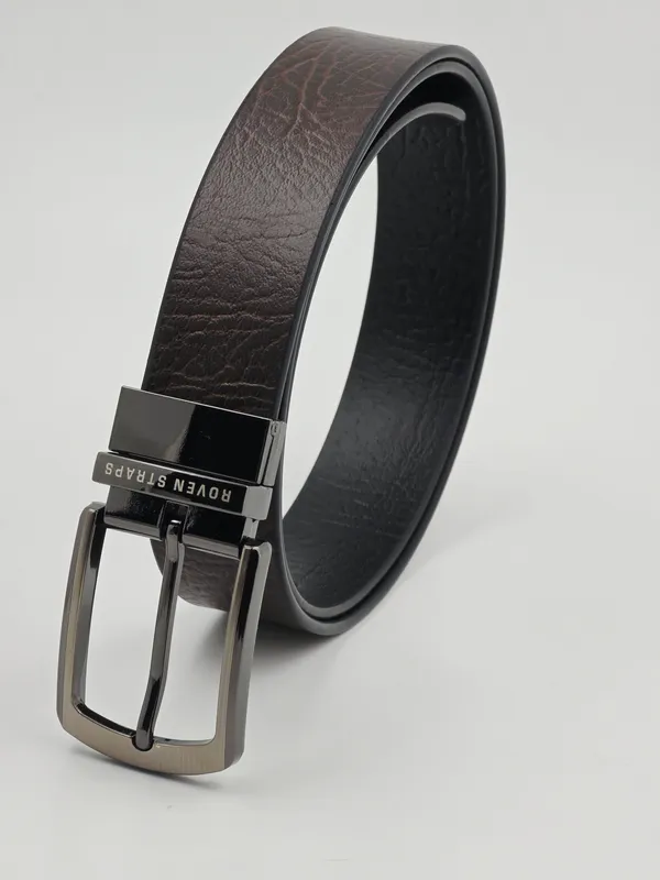Brown_Textured_Casual_Belt_For_Men