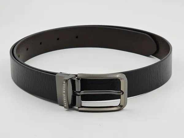 Black_Textured_Adjustable_Belt_For_Men