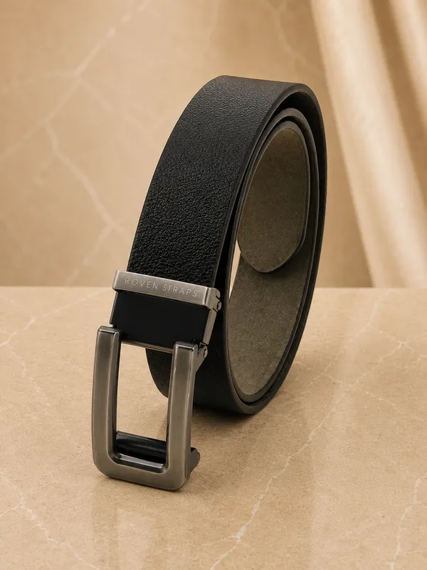 Black_Textured_Casual_Belt_For_Men