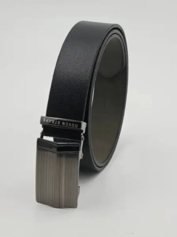 Black_Textured_Adjustable_Belt_For_Men