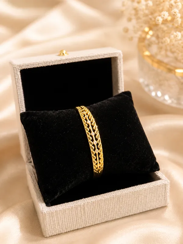 Gold_Plated_Textured_Dual_Bangle_Set