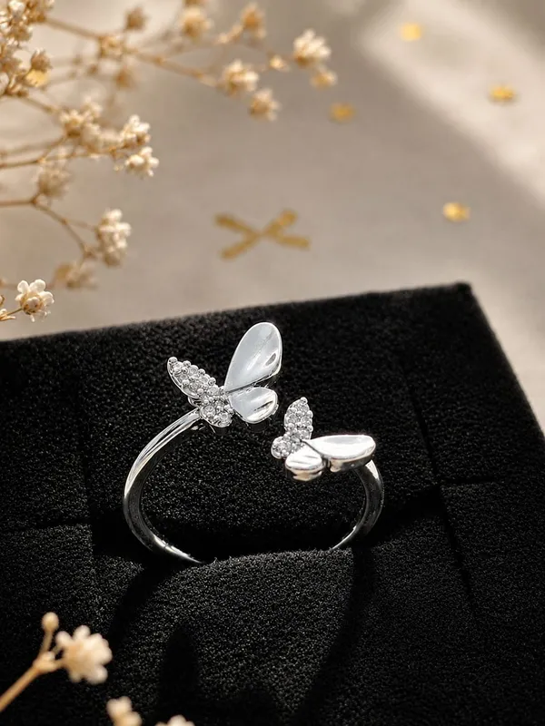 Silver_Butterfly_Open_Adjustable_Ring_For_Women_-_Pack_Of_4