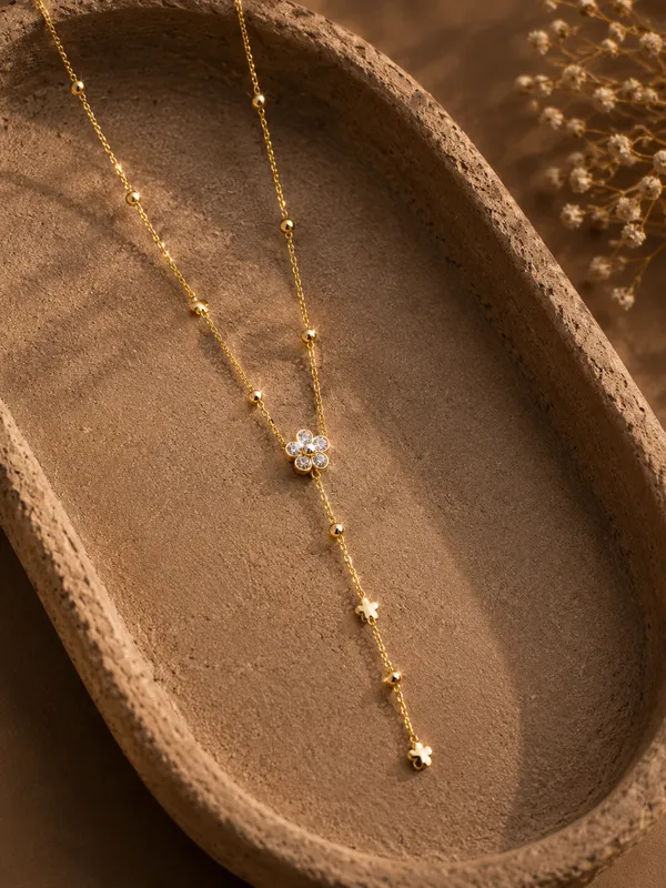 Floral_drop_zircon_chain_set_for_women_and_girls