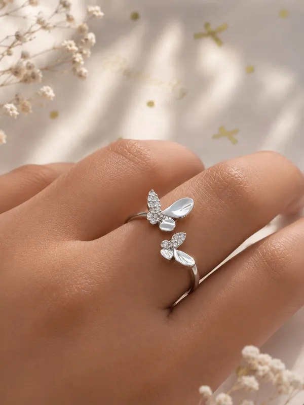 Silver_Butterfly_Open_Adjustable_Ring_For_Women_-_Pack_Of_4