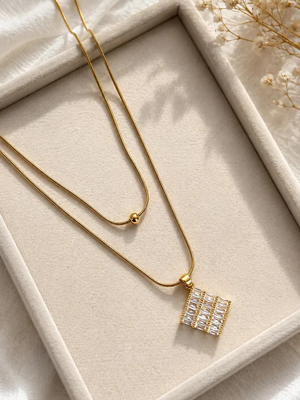 Layered_pendant_and_chain_set_for_women_and_girls_|_Anti_Tarnish_Jewellery