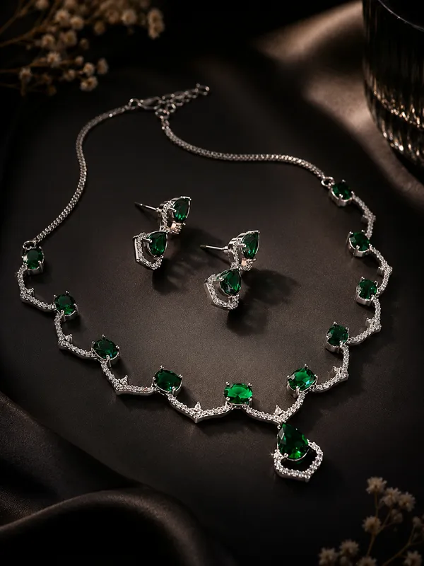 Luxury_Emerald_Green_AD_Jewellery_Set_|_Designer_Necklace_&_Earrings_for_Bridal,_Wedding_&_Festive_Wear