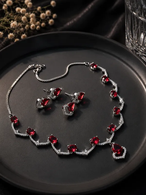 Luxury_Wine_Colour_AD_Jewellery_Set_|_Designer_Necklace_&_Earrings_for_Bridal,_Wedding_&_Festive_Wear