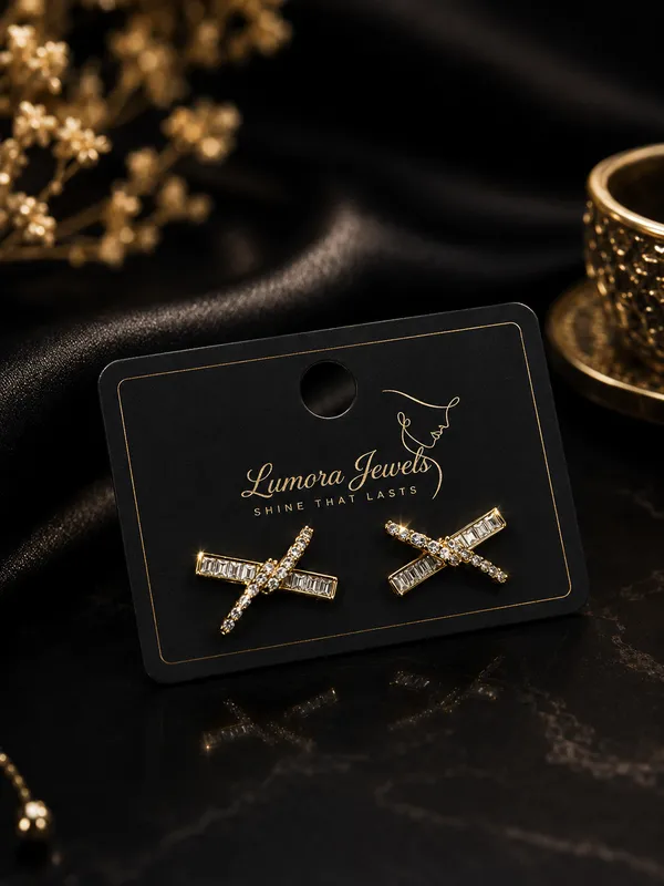 Premium_Gold_plated_cross_ad_earrings_for_girls_and_women