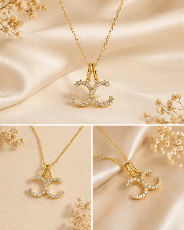 Gold_Plated_Crystal_Embellished_Double_C_Pendant_Necklace