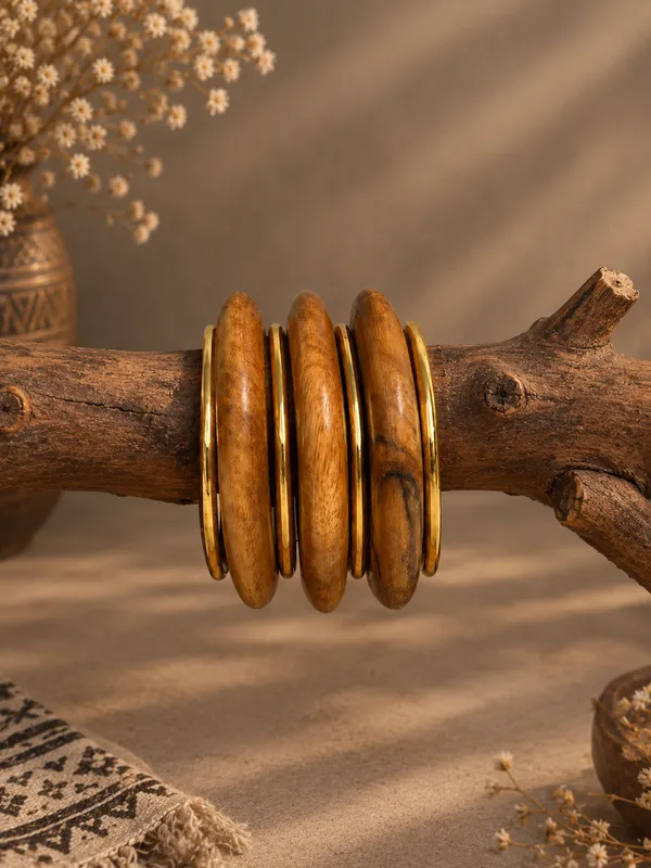 Wooden_Tribal_bangle_set_for_women_and_girls
