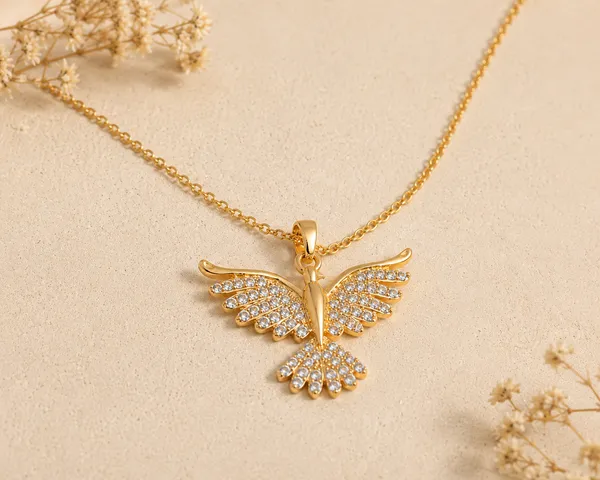 Gold_Tone_Crystal_Studded_Eagle_Pendant_Necklace_For_Women